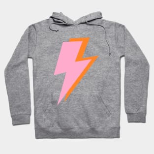 Pink and Orange Lightning Bolts Hoodie